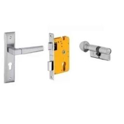 Dorset HL Series Cosmo 60mm Stainless Steel Door Handle Lock Set with Coin &a; Knob (Pack of 4)-picture-47