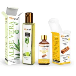 GoWoo 2 Pcs 10ml Natural Cinnamon Bark Aroma Oil &a; 100ml Aloe Vera Carrier Oil Set, GWOC351-P13+P163-picture-5