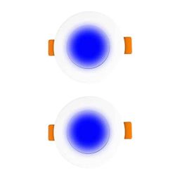 Fybros Zeno 3W Polycarbonate Blue Round LED Down Light for Bedroom &a; Living Room, FLS5843E (Pack of 5)-14