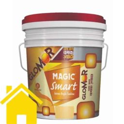 Magic Paints Smart Glomor 10 Liter Passion Yellow Glossy Finish Interior Acrylic Emulsion Paint-image-1