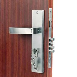 Voltizi ‎Fasino 10 inch ‎Stainless Steel ‎Matt Finish Mortise Main &a; Bedroom Lock Set-image-81