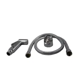 Elegant Casa Milltion 1821 ABS Health Faucet with Wall Hook &a; 1.5m Stainless Steel Chrome Finish Hose-89