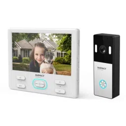 Impact by Honeywell I-HVDP-SM01 Analog Video Door Phone with 7 inch TFT LCD, 2MP Resolution, 2-Way Audio Talk, Color LED, Inbuilt Mic &a; Loudspeaker image 2