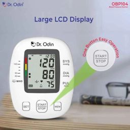Dr Odin OBP104 Pulse Mini Digital Blood Pressure Monitor with LCD Display, 2x60 Memory Records &a; 1 Year Warranty image 4