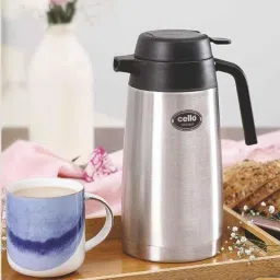 Cello Magnum 800ml Black Stainless Steel Vacuum Serving Pot, 405CSP0055 (Pack of 2)-picture-25