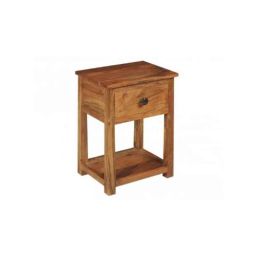 Angel Furniture 40x30x55cm Natural Finish Sheesham Wood Riverton Side Table, AF-128N-image-34