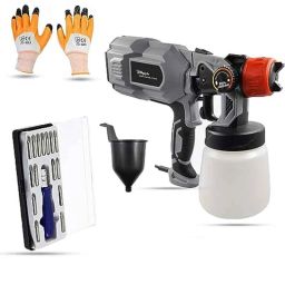 Hillgrove 550W 0.8 Litre Plastic DIY HVLP Paint Sprayer Gun with Gloves &a; 16 in 1 Screwdriver, HGCM1281-picture-15