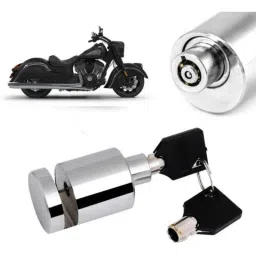 Auto Pearl Stainless Steel Silver Heavy Duty Anti Theft Motorcycle Disc Brake Lock, Lock-249-picture-40