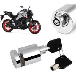 Auto Pearl Stainless Steel Silver Heavy Duty Anti Theft Motorcycle Disc Brake Lock, Lock_509-picture-38