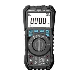 Themisto TH-M200 10000 Counts Black AC/DC Current Autorange Digital Multimeter with Smart Input Light Indication, AP-A187-0