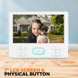 Impact by Honeywell I-HVDP-SM01 Analog Video Door Phone with 7 inch TFT LCD, 2MP Resolution, 2-Way Audio Talk, Color LED, Inbuilt Mic &a; Loudspeaker image 3