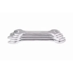 De Neers 12-100M 10 Pcs Chrome Finish Double Open End Spanner Set-picture-27