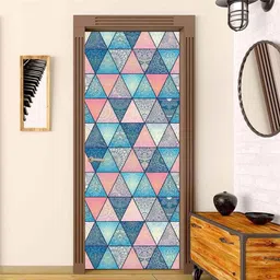 Asian Paints EzyCR8 213x84cm Triangular Shapes Self Adhesive Door Mural, HPCA25371-picture-38