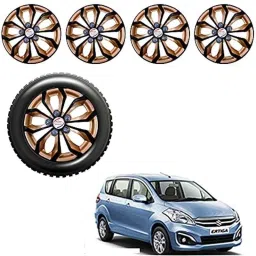 Auto Pearl 4 Pcs 15 inch ABS Golden &a; Black Premium Car Wheel Cover Set for Maruti Suzuki Ertiga T2-picture-41