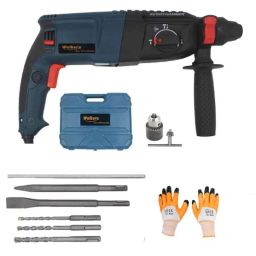 Walkers WKCB202M2 1200W 26mm Multi Mode Electric Rotary Hammer Drilling Machine with 5 Pcs Bits, 13mm Chuck &a; SDS Adaptor, WKCB203-20