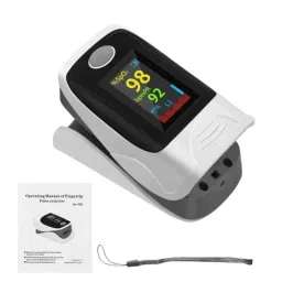 MCP 1.5V White Finger Pulse Oximeter with Oxygen Saturation Monitor, LCD Display &a; 2 Pcs AAA Battery, C101A3-27