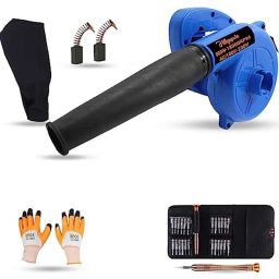 Hillgrove 800W Plastic Blue Electric Air Blower with Carbon Brushes, Gloves &a; 25 in 1 Screwdriver, HGCM1094-image-19