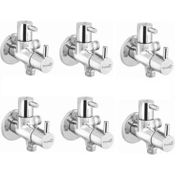 Prestige Dove Brass Chrome Finish 2 Way Angle Cock (Pack of 6)-image-76