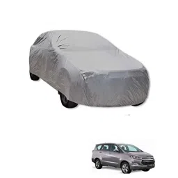 Kozdiko Polyester Car Silver Matty Body Cover without Mirror Pocket for Toyota Innova Crysta-picture-32