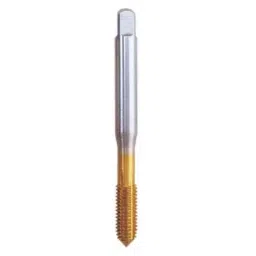 Emkay Tools HSS-E Fluteless Oil Groove Flute Tin Coated Machine Tap, Size: 2.6x0.45 mm-picture-3