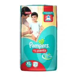 Pampers 7 Pcs Extra Large Baby Pant Style Diaper (Pack of 10)-picture-12