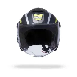 Hiker Flash Pro Max HD2 ABS Black &a; Yellow Matt Half Face Motorcycle Helmet, Size: Small-image-82