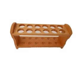 ELECOPTO 15mm Wooden Test Tube Rack with 12 Holes-47
