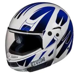 Studds N1 Expanded Polystyrene White &a; Blue Flip Up-Full Face Helmet, Size: Extra Large-picture-38