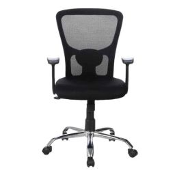 Regent Jazz Net &a; Metal New Low Back Black Mesh Chair-68