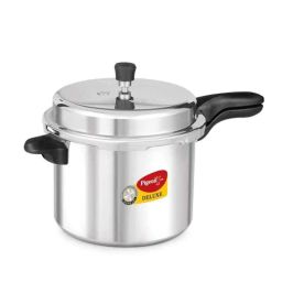 Pigeon Deluxe 7.5L Aluminium Silver Outer Lid Pressure Cooker by Stovekraft, 104-picture-36