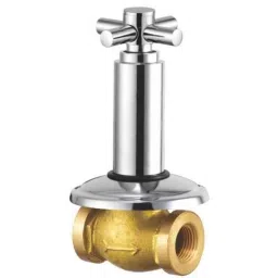 Drizzle Corsa 2 Pcs 20mm Brass Chrome Finish Silver Concealed Stop Cock Set, ACON20CORSA2-picture-44