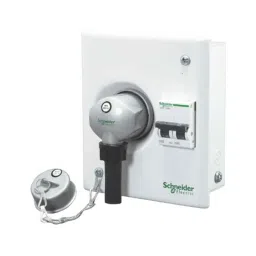 Schneider Electric Acti9 20A Metal Single Door Plug &a; Socket Unit with 2 Modules, A9HMS220-1