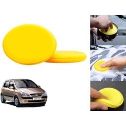 Auto Pearl Polyurethane Beige Washing &a; Waxing Polish Foam Sponge for Getz Prime (Pack of 2)-picture-15