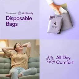 Flawsome 30 Pcs Sensitive Sanitary Pad Set with Paper Disposal Pouches, Size: XL (Pack of 10) image 5