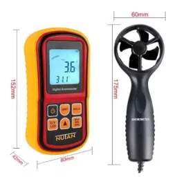 Nutan Digital Anemometer for Air Velocity &a; Temperature Measurement image 2