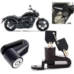 Auto Pearl Steel Black Heavy Duty Anti-Theft Disc Brake Lock for Vulcan S BS6, Lock_424-39