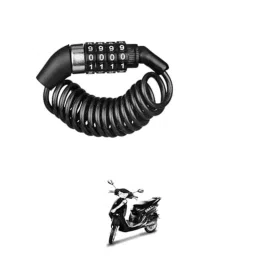 Kozdiko Plastic Black Resettable Password Multi-Use Cable Lock for Lohia Oma Star Li-picture-41