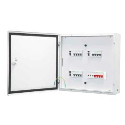 Schneider Electric Acti9 4 Ways Metal Double Door TPN Distribution Board, A9HTND04-24