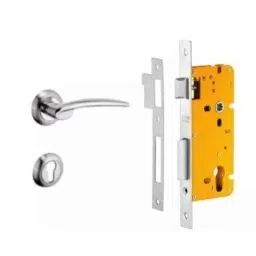 Dorset ML Series Letizia Stainless Steel Patina Finish Door Handle Lock Set with (Pack of 4)-picture-25
