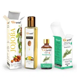GoWoo 2 Pcs 10ml Natural Rosemary Aroma Oil &a; 100ml Jojoba Carrier Oil Set, GWOC1173-P43+P175-picture-45