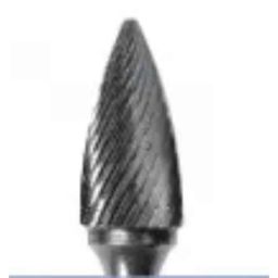 Totem M5 3x6mm Miniature Tree Shape Burr-20