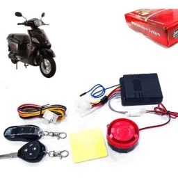 Auto Pearl 12V Black Two-Way Anti Theft Motorcycle Alarm Kit with 2 Pcs Remote for Electric NYX e5 BS6-picture-34