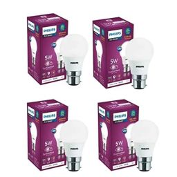 Philips Ace Saver 5W B22D 6500K Crystal White LED Bulb (Pack of 4)-picture-34
