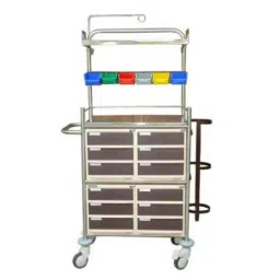 ABCO Stainless Steel Crash Cart with SS Drawers, 11045-picture-2