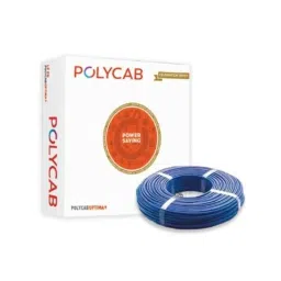 Polycab Optima Plus 1 Sqmm Single Core Blue FRLF Copper PVC Insulated House Wire, Length: 90 m-38