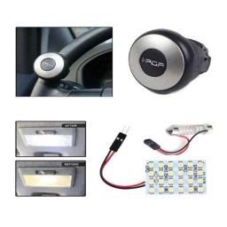 Viva City I-POP Silver &a; Black Plastic Mini Steering Wheel With Roof Light For All Cars-39