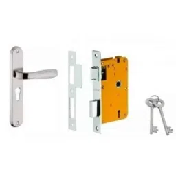 Dorset HL Series Pontus 8 inch Stainless Steel Door Handle Lock Set with KY Mortise Lever Lock-picture-33