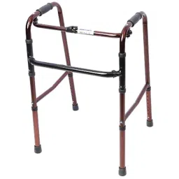 Smart Care Aluminium Bronze Height Adjustable Folding Walker, WC22-picture-16
