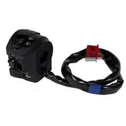 Uno Minda LHS Handle Bar Switch with 9 Pin Female Red Coupler &a; 1 Pin Female White Coupler for Bajaj Pulsar RS200, SW-0597-M01-7