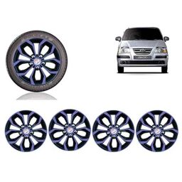 Auto Pearl 4 Pcs 13 inch Violet &a; Black ABS Press Type Hubcap Wheel Cover Set with Retention Ring for Hyundai Santro-picture-37